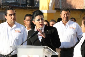 , María Eugenia Campo Bedolla, líder sindical de la sección XIX del SNTE