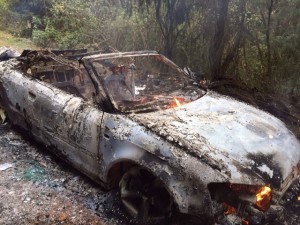 auto calcinado en huitzilac