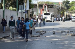 Bloqueo patios de la estación