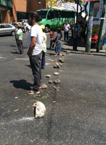 bloqueo en patios de la estación