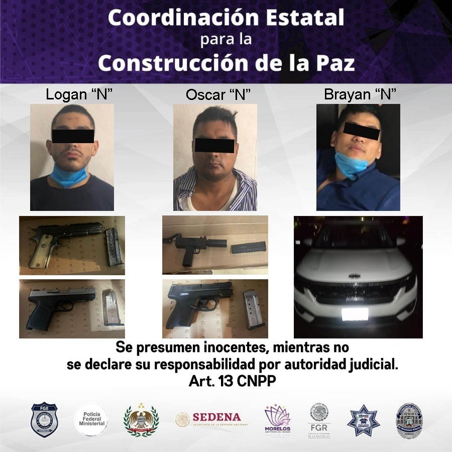Cuatro sujetos armados intimidaban a la población en la colonia Ampliación  Bugambilias de Jiutepec. – Zona Centro Noticias