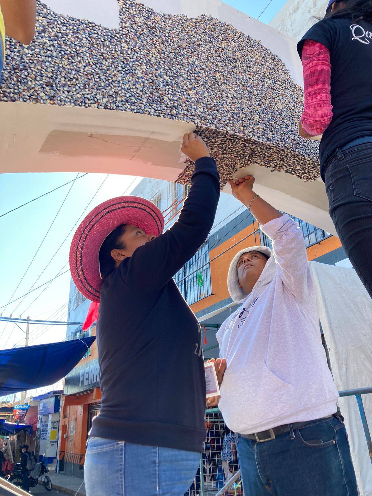En Puente de Ixtla instalan un arco artesanal en honor a la virgen de la  Purísima Concepción – Zona Centro Noticias